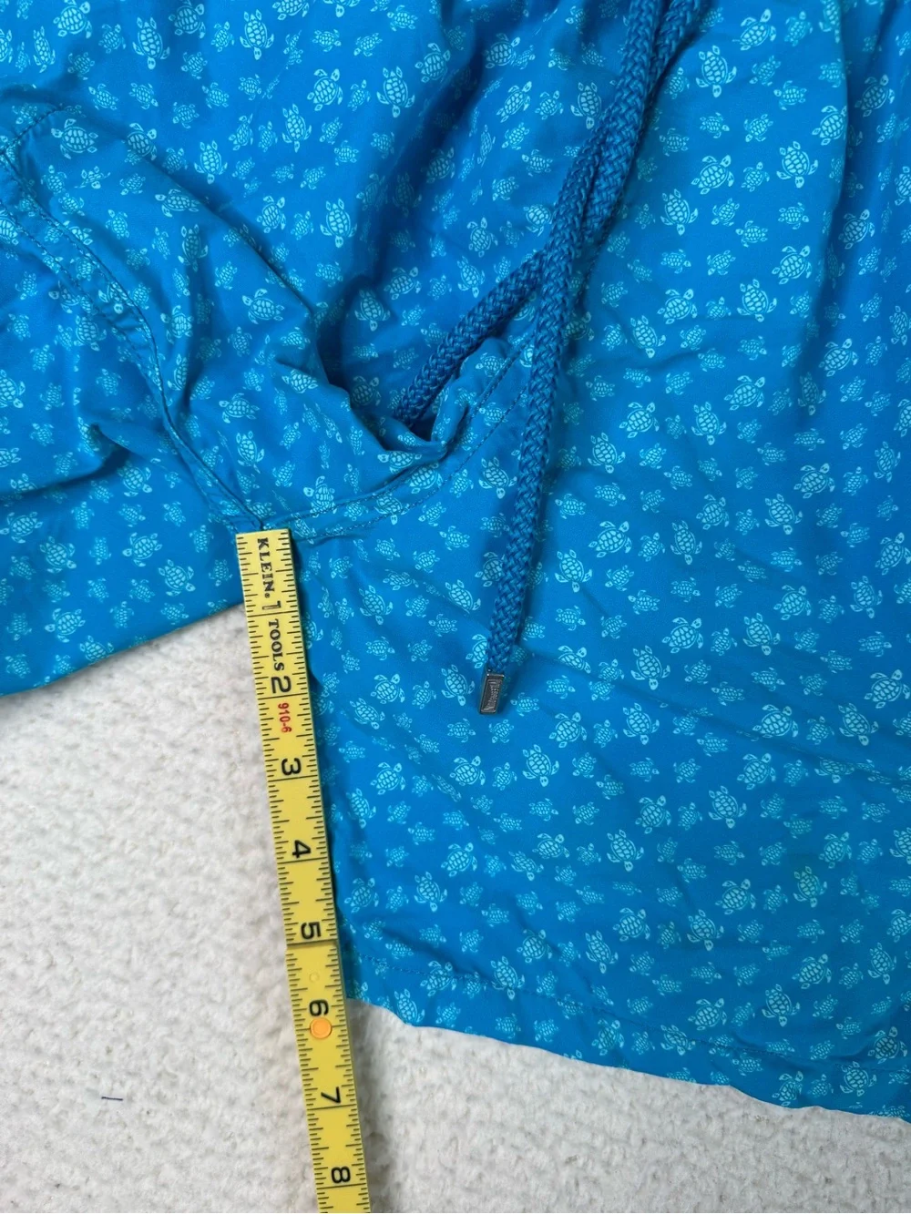 Vilebrequin Mini Turtles Moorea Swim Trunks Shorts Blue Hawaii Men's Size Large